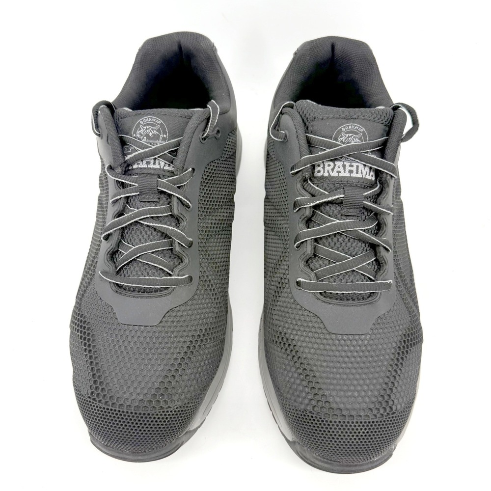 Brahma Work Shoe Mens 10 Black Safety Toe Mesh Enduropro Safe Comfort Durable - Picture 7 of 12